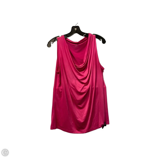 Top Sleeveless Basic By Worthington In Pink, Size: Xs