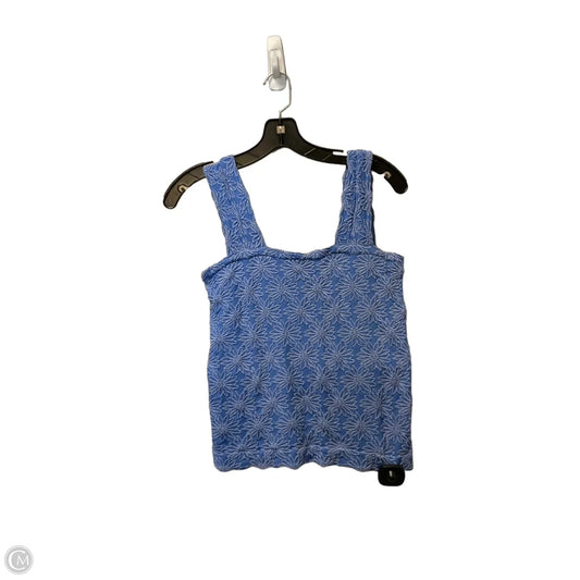 Top Sleeveless By Clothes Mentor In Blue, Size: L