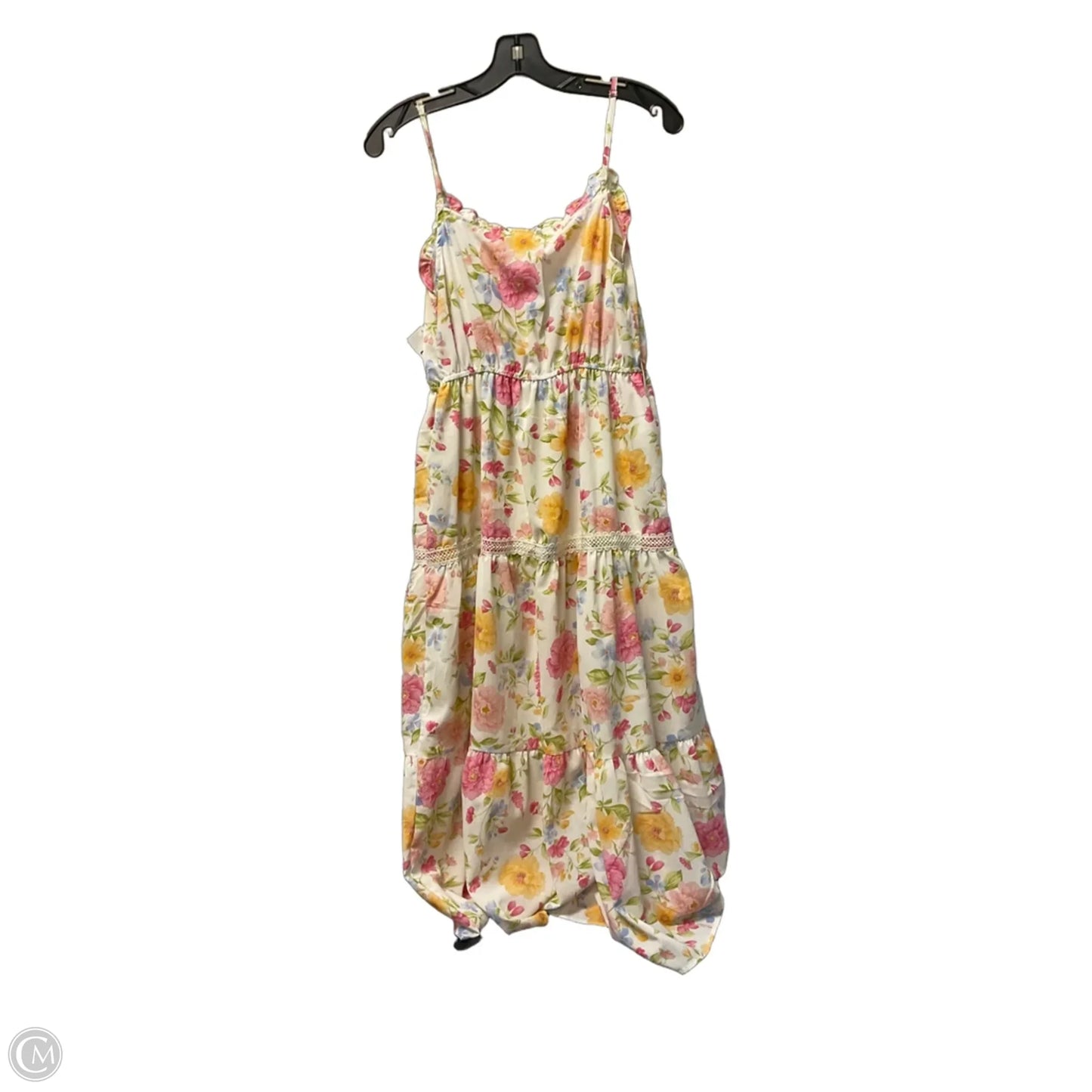 Dress Casual Maxi By Mine In Floral Print, Size: M