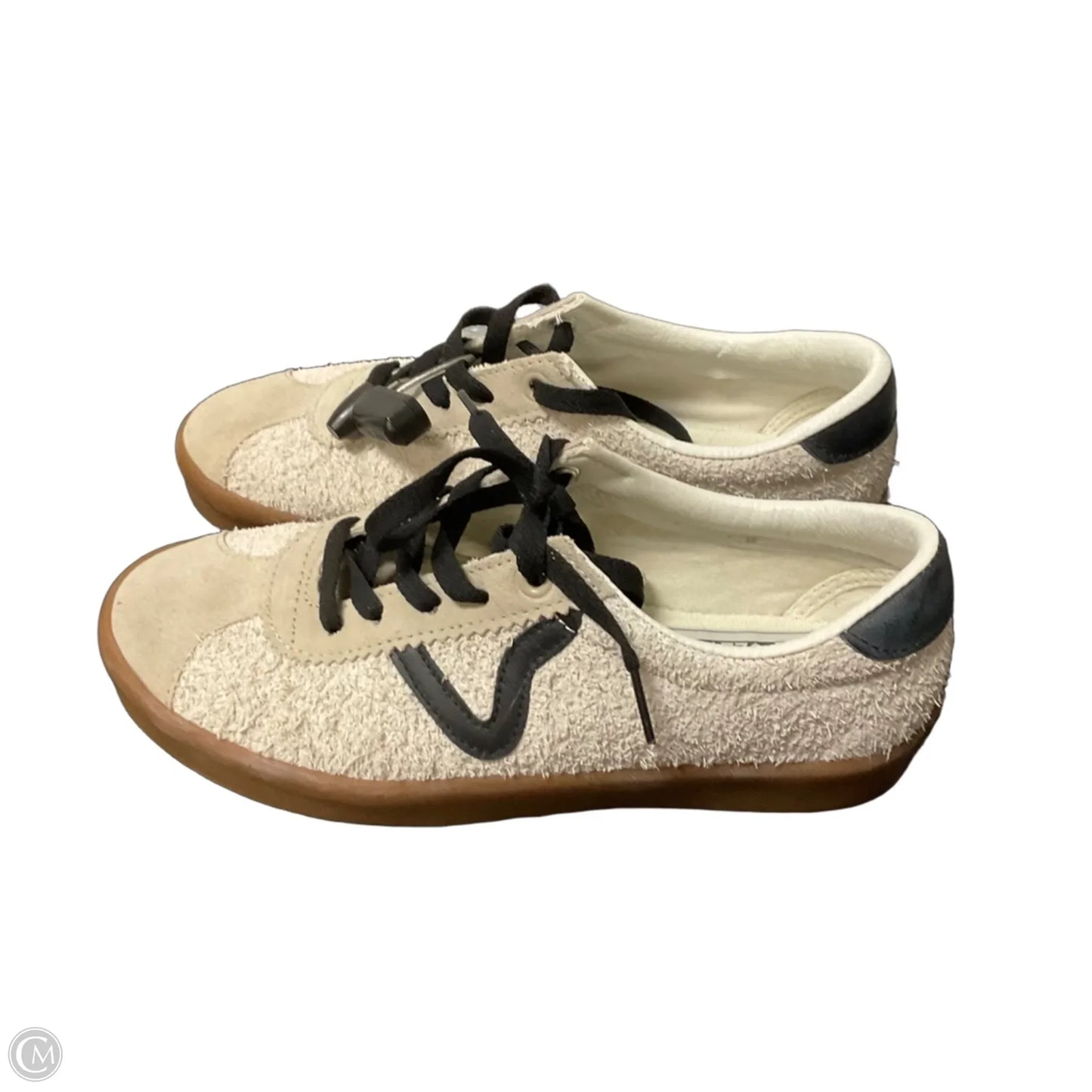 Shoes Sneakers By Vans In Black & White, Size: 8