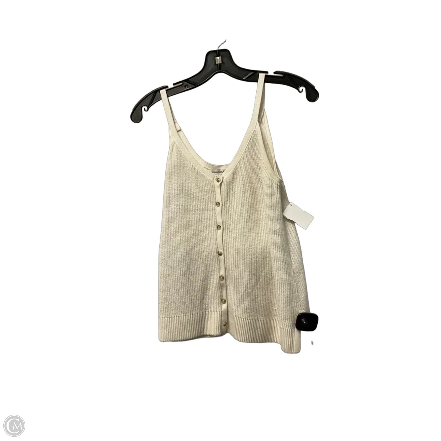 Top Sleeveless By Abercrombie And Fitch In Cream, Size: Xs