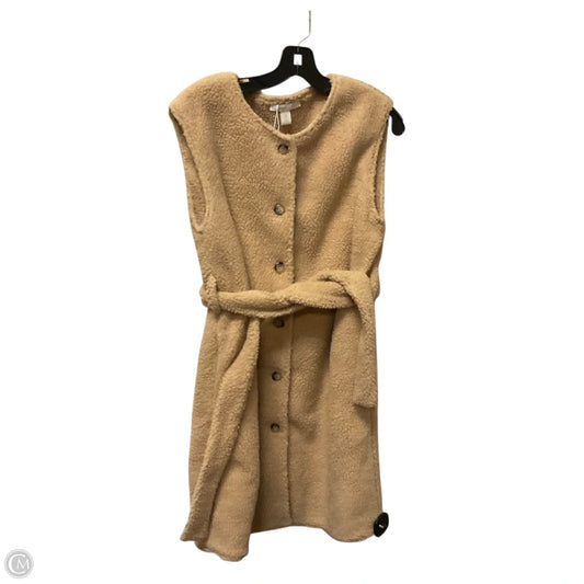 Vest Fleece By Clothes Mentor In Brown, Size: S