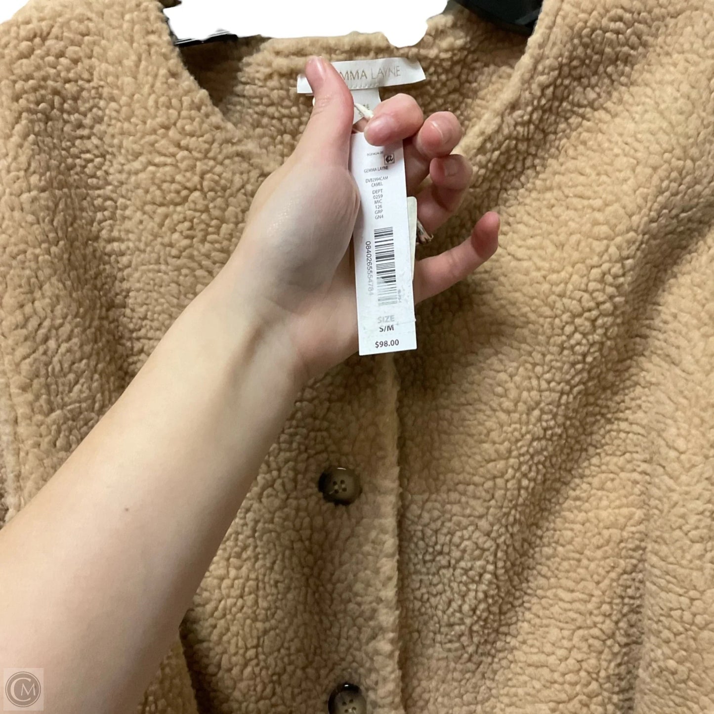 Vest Fleece By Clothes Mentor In Brown, Size: S