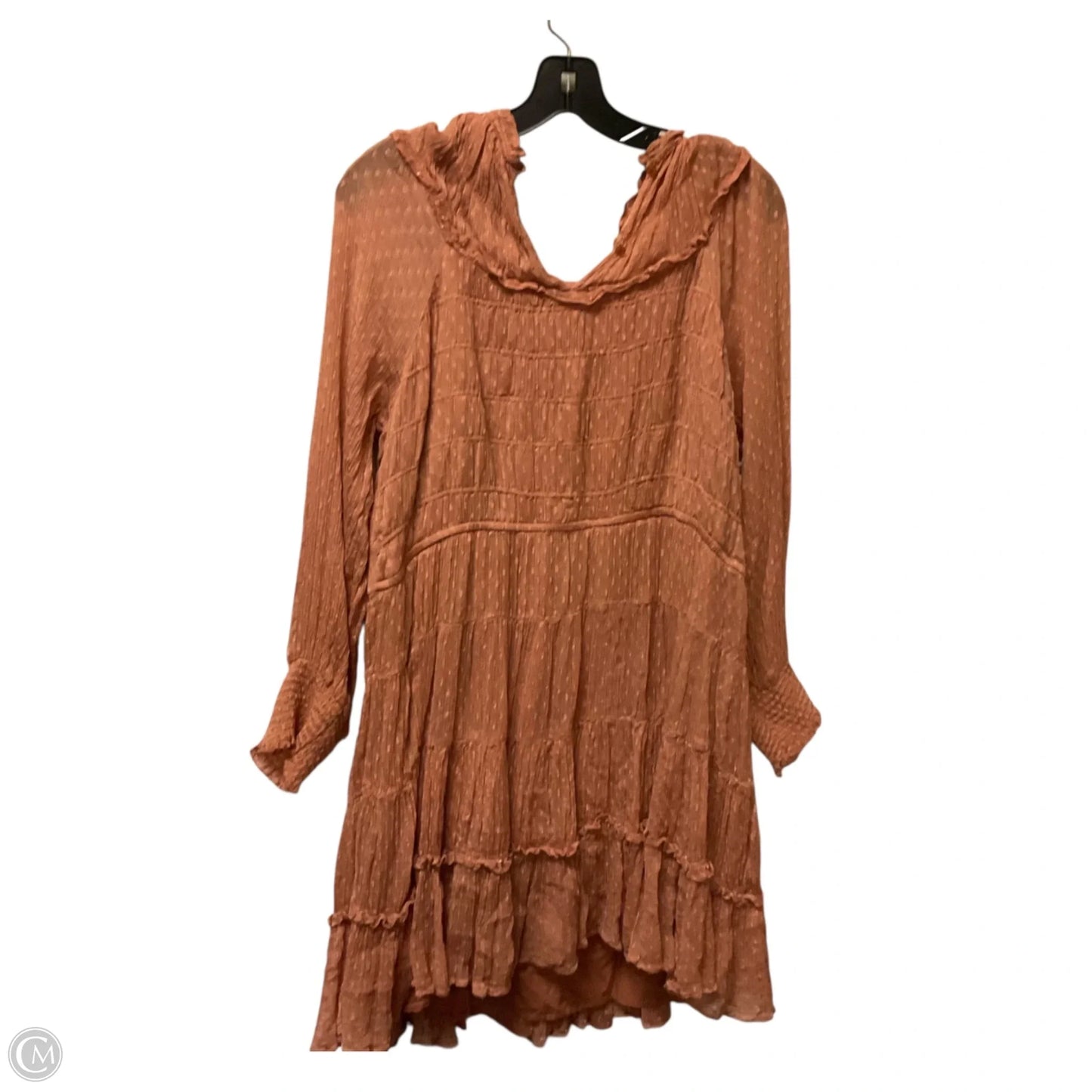 Dress Casual Short By Anthropologie In Orange, Size: L