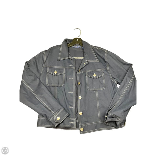 Jacket Denim By Izod In Blue, Size: 10