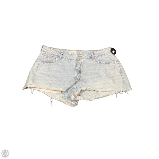 Shorts By Pilcro In Blue Denim, Size: 16