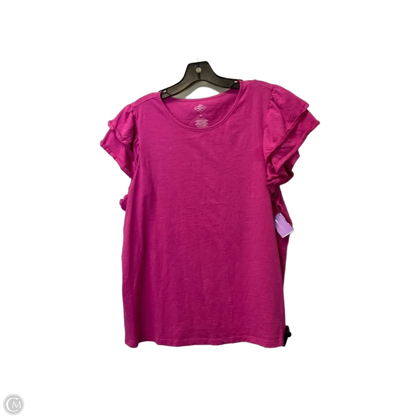 Top Short Sleeve By St Johns Bay In Pink, Size: Xl