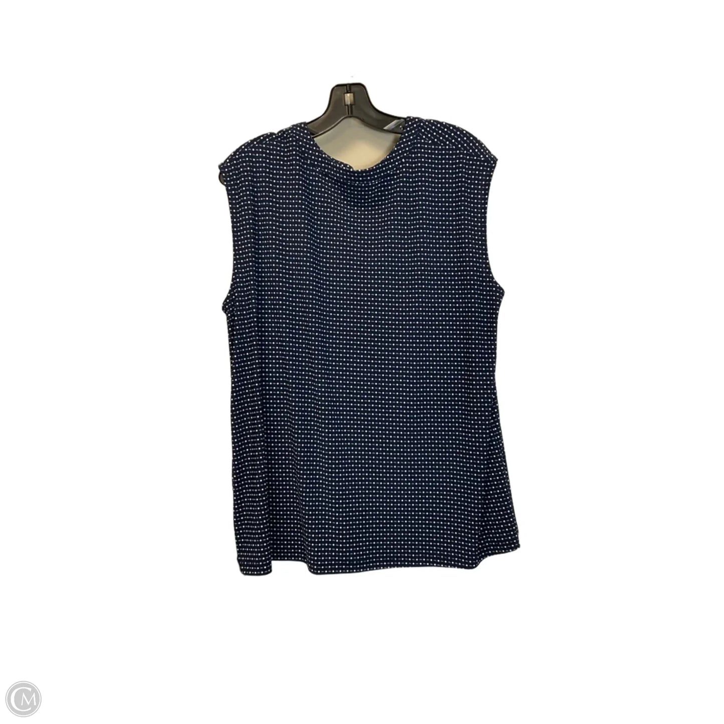Top Sleeveless Basic By Anne Klein In Blue, Size: 1x