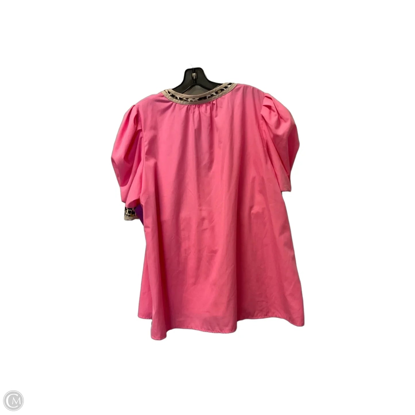Top Short Sleeve Basic By Entro In Pink, Size: Xl