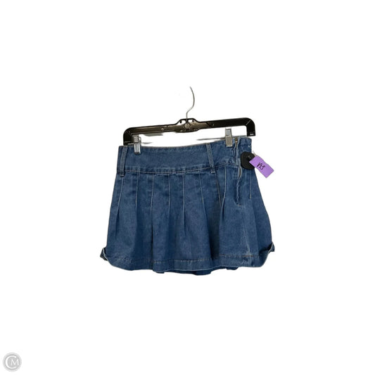 Skirt Mini & Short By Sincerely Jules In Blue Denim, Size: L