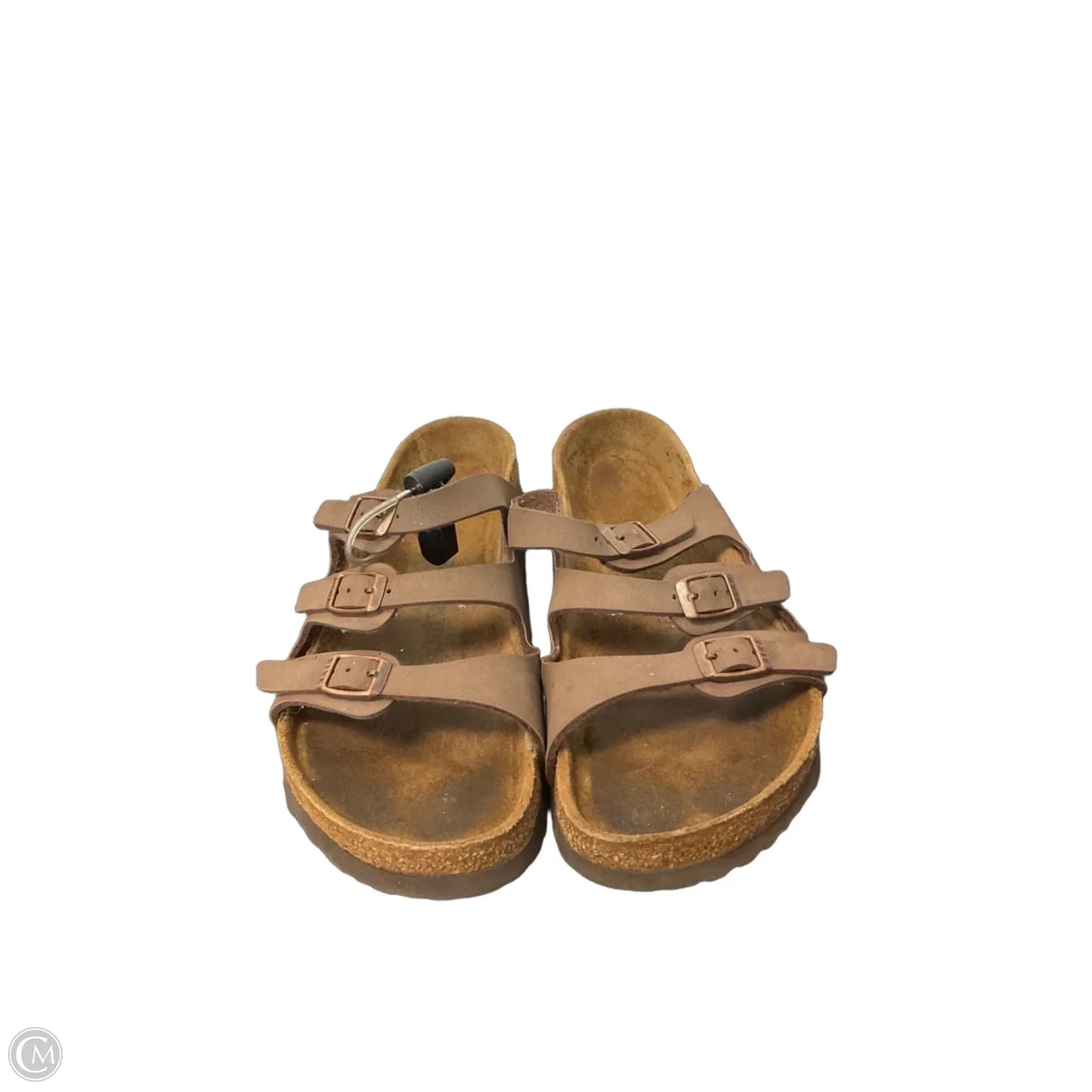 Sandals Flats By Birkenstock In Brown, Size: 8