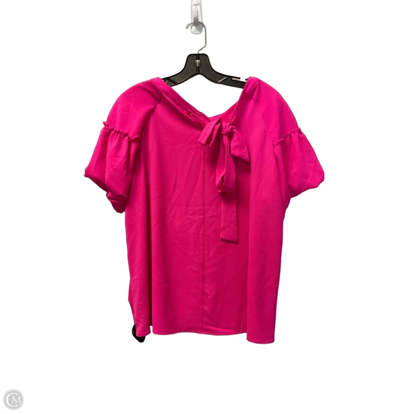 Top Short Sleeve By Cato In Pink, Size: L