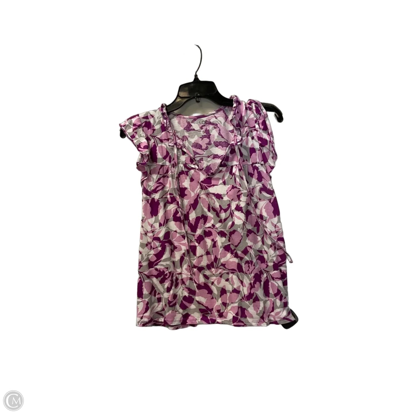 Top Sleeveless By Loft In Purple, Size: S