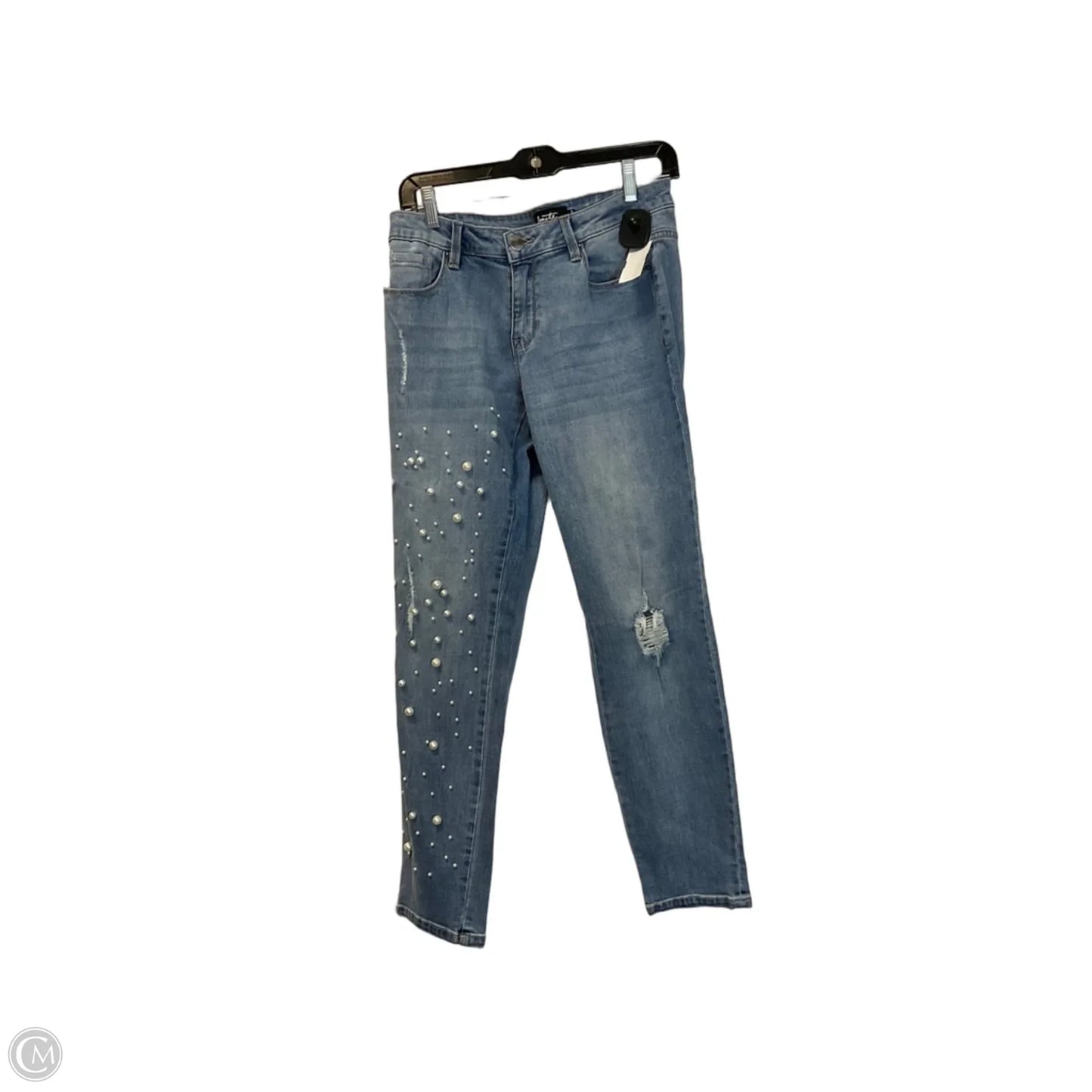 Jeans Straight By Nanette Lepore In Blue Denim, Size: 8