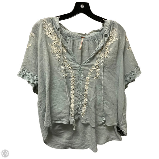 Top Short Sleeve By Free People In Blue, Size: Xs