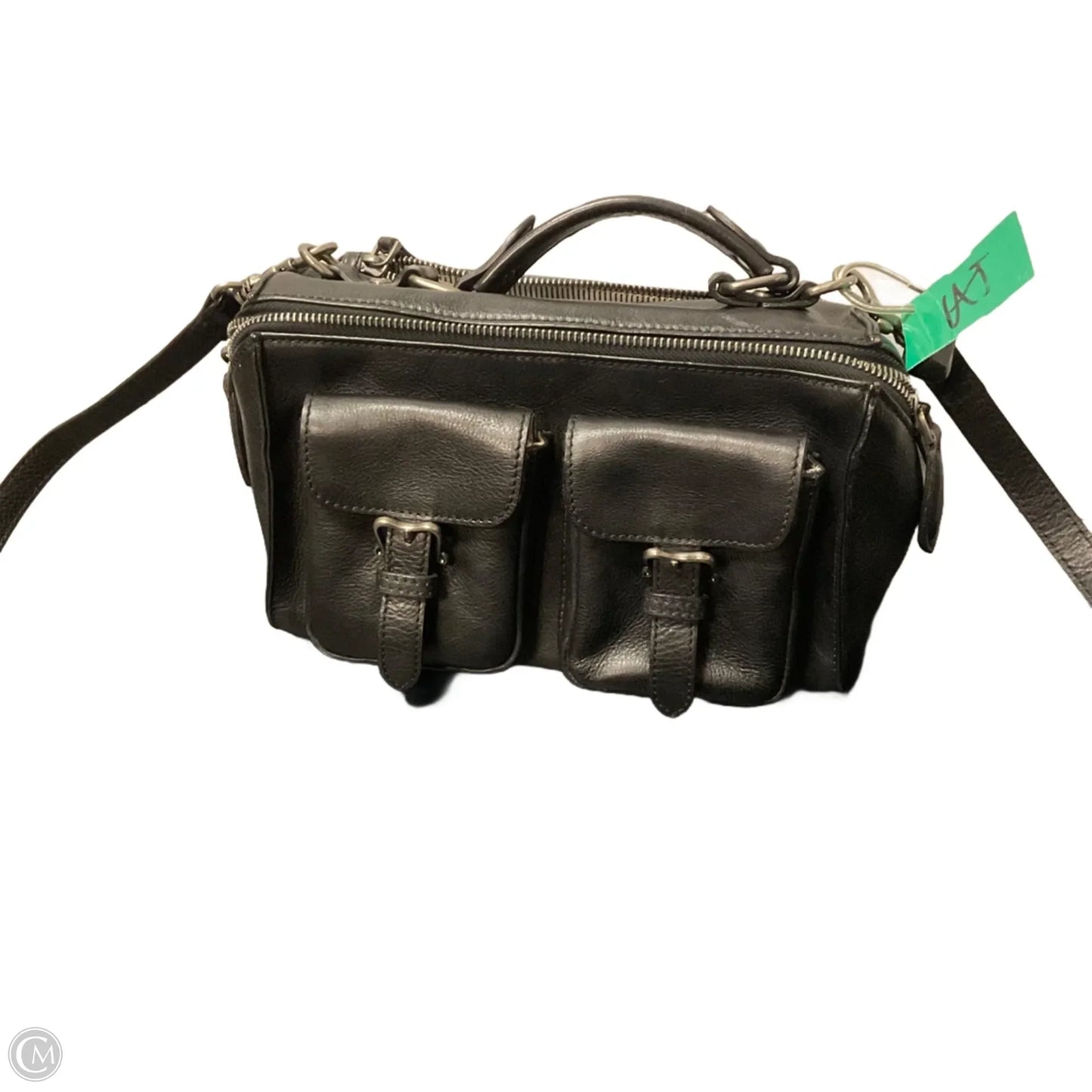 Handbag Leather By Clothes Mentor, Size: Medium