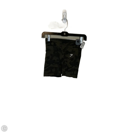 Athletic Shorts By Gym Shark In Camouflage Print, Size: Xs