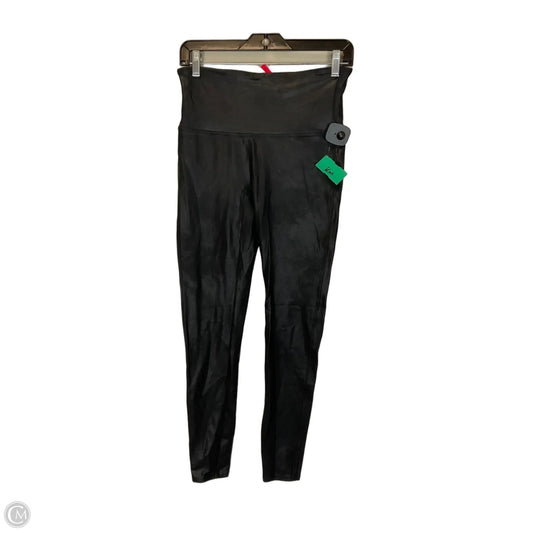 Athletic Leggings By Spanx In Black, Size: L