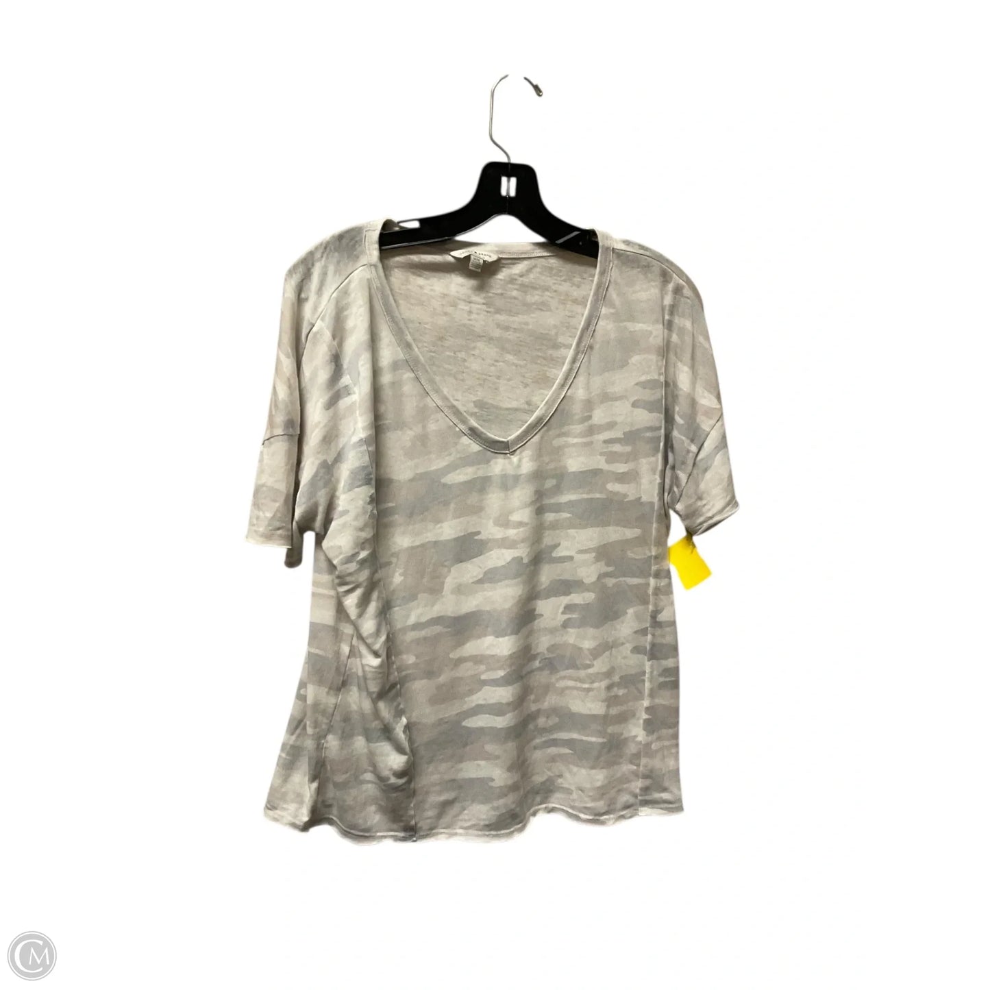 Top Short Sleeve Basic By Lucky Brand In Grey, Size: M