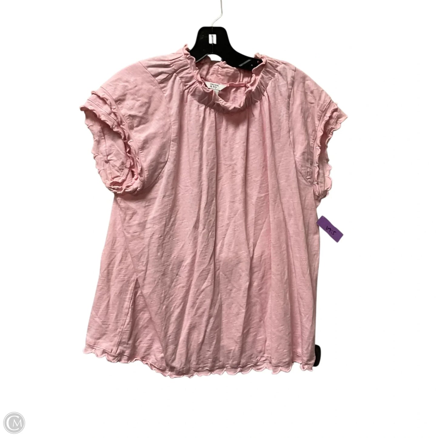 Top Short Sleeve By Crown And Ivy In Pink, Size: Xl