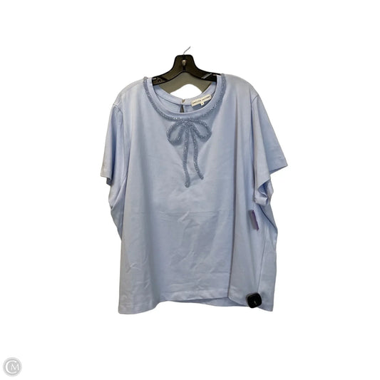 Top Short Sleeve By English Factory In Purple, Size: 3x