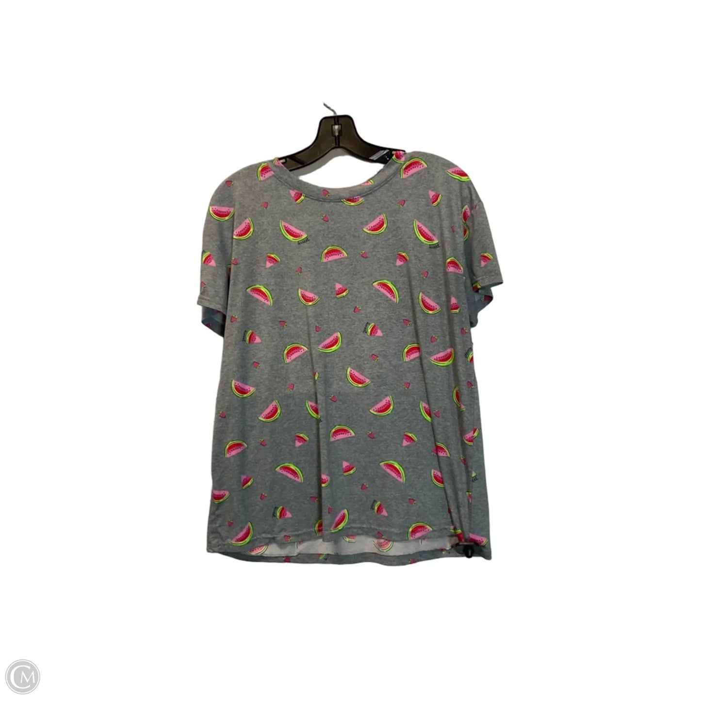 Top Short Sleeve By Joyspun In Grey, Size: M