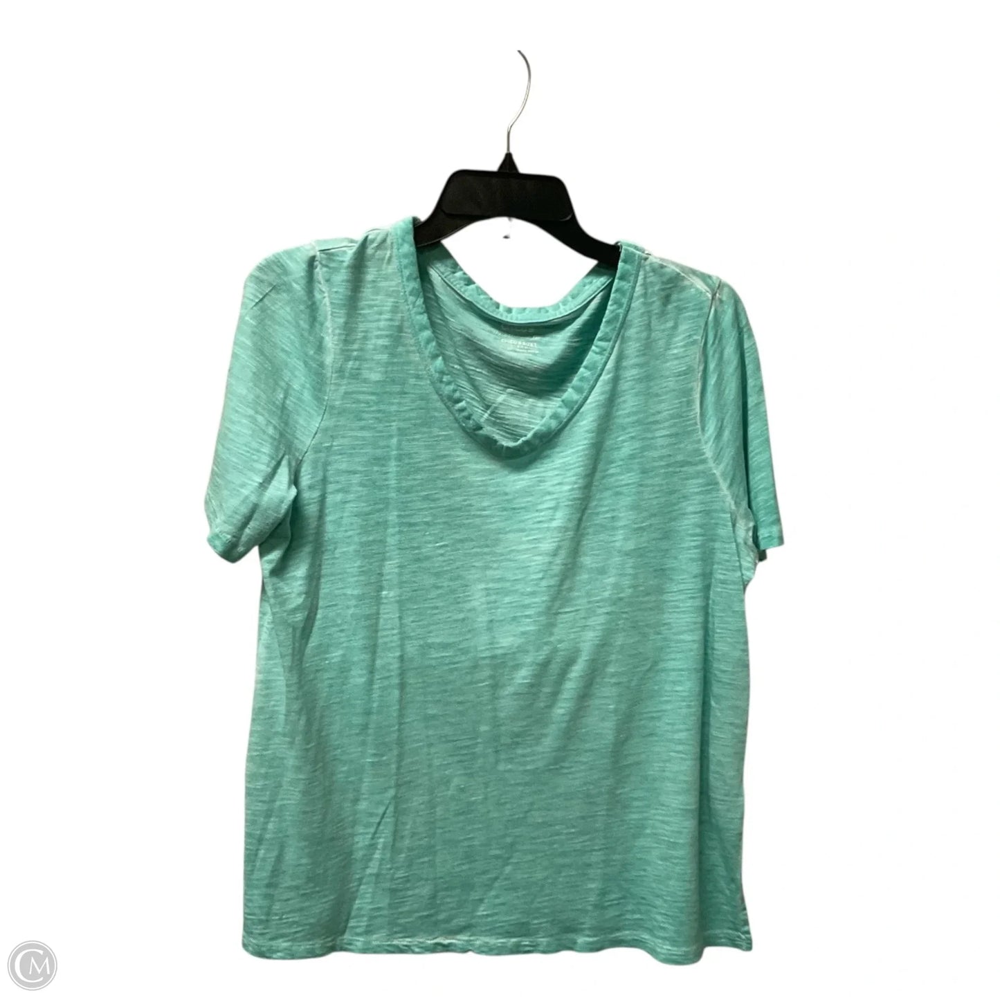 Top Short Sleeve By Chicos In Teal, Size: M