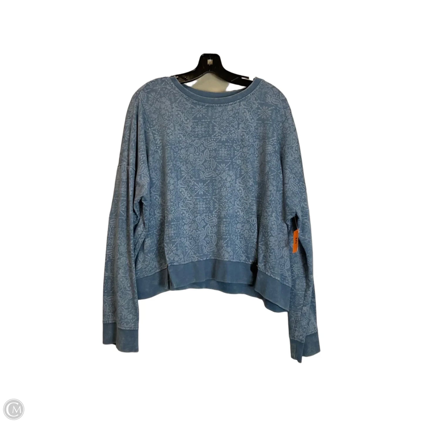 Top Long Sleeve Basic By Rock & Roll In Blue, Size: Xxl