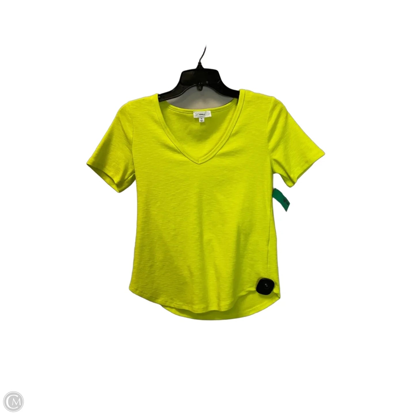 Top Short Sleeve Basic By A Loves A In Green, Size: Xs