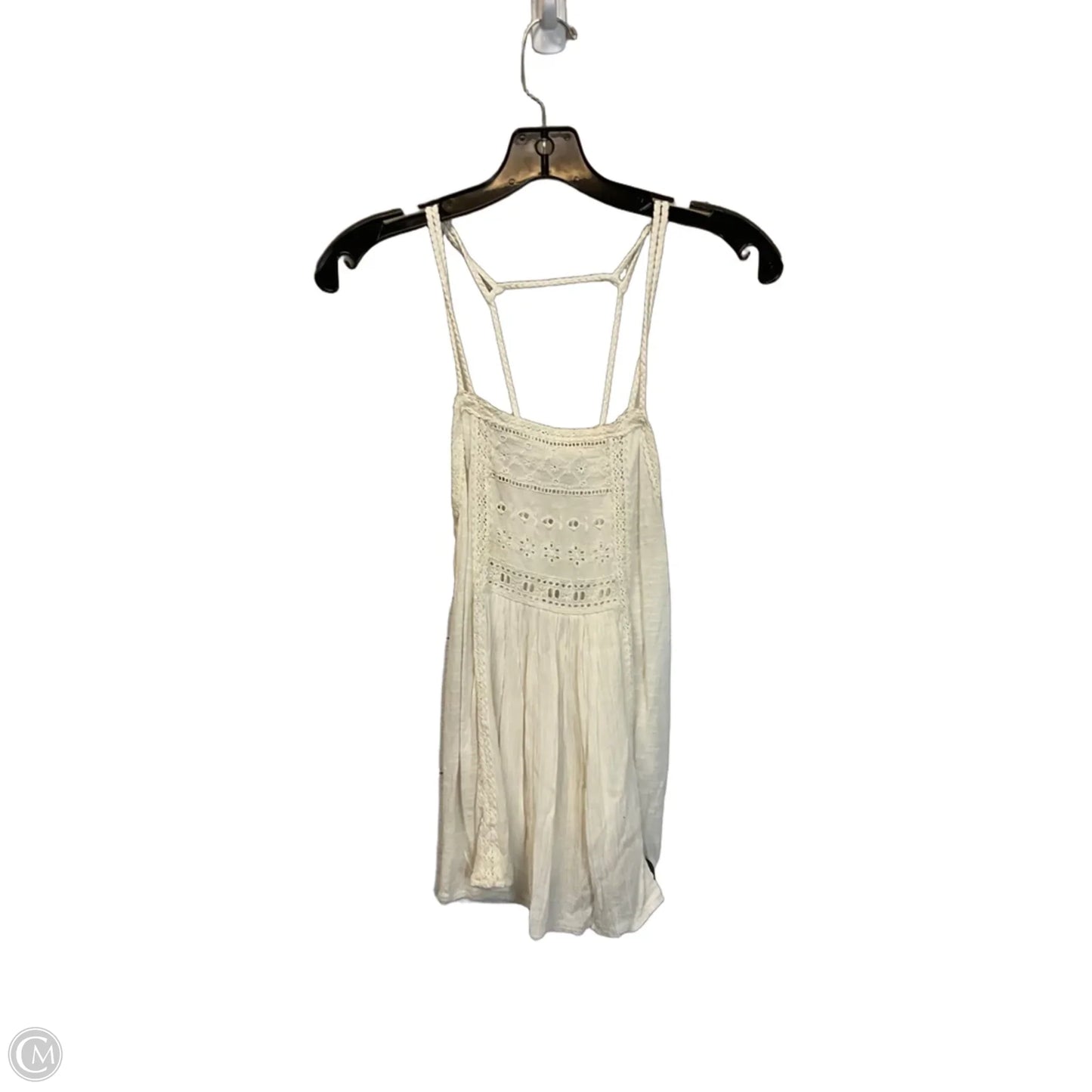 Top Sleeveless Basic By American Eagle In Cream, Size: Xs