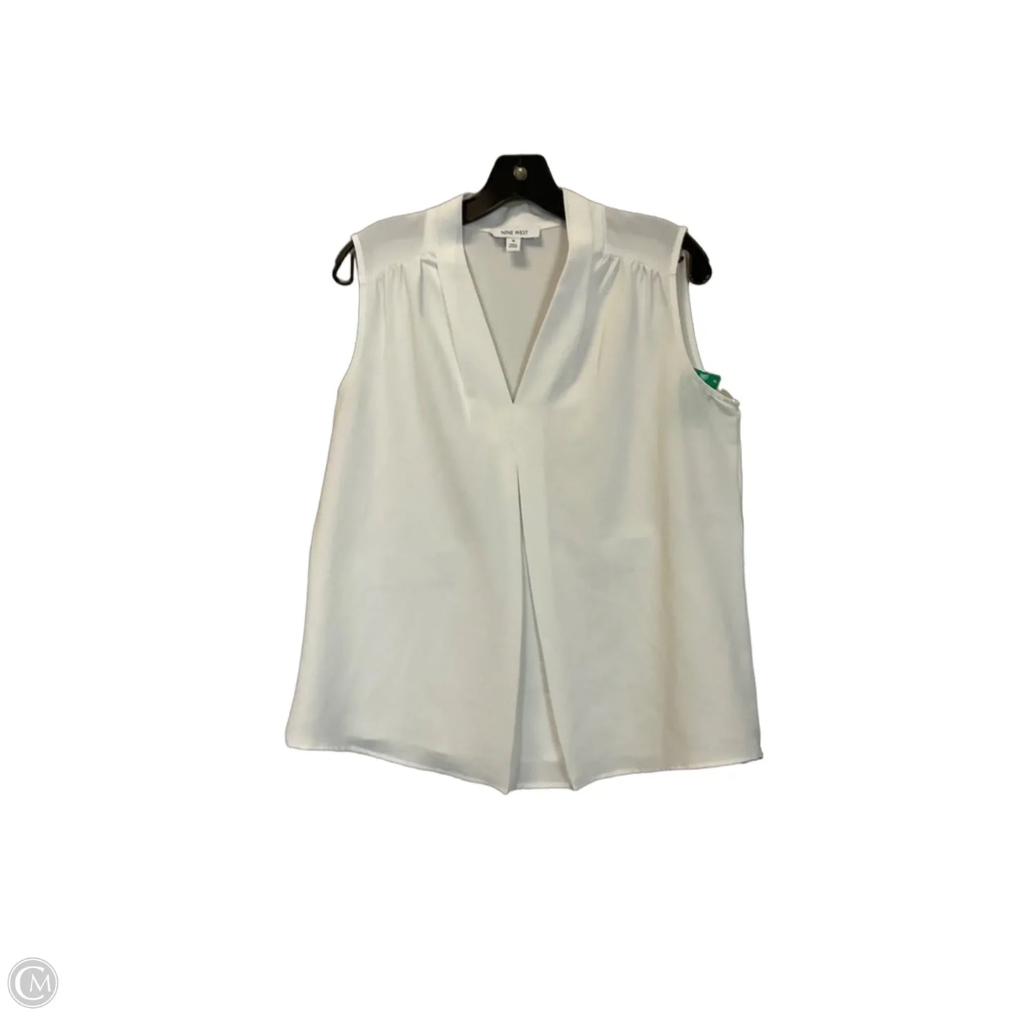 Top Sleeveless Basic By Nine West In White, Size: M