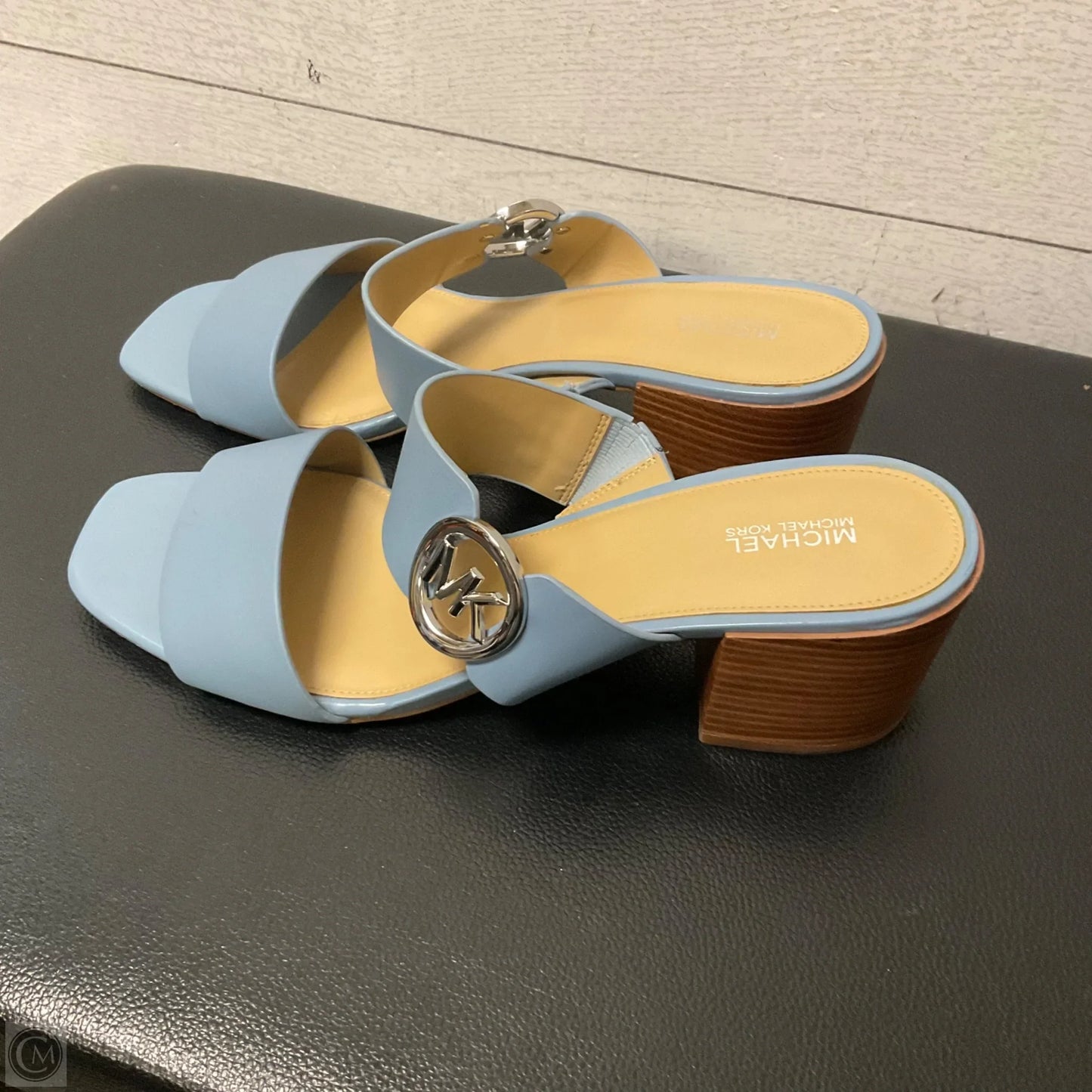 Sandals Designer By Michael Kors In Blue, Size: 10
