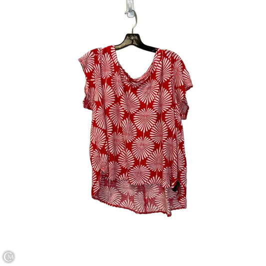 Top Short Sleeve Basic By Joie In Red, Size: 3x