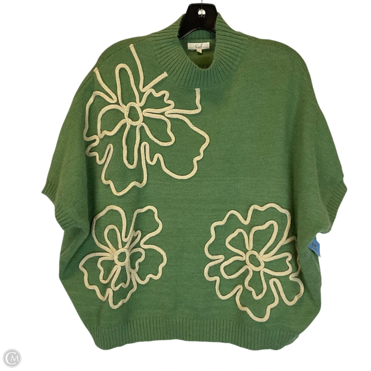 Sweater Short Sleeve By Easel In Green, Size: S