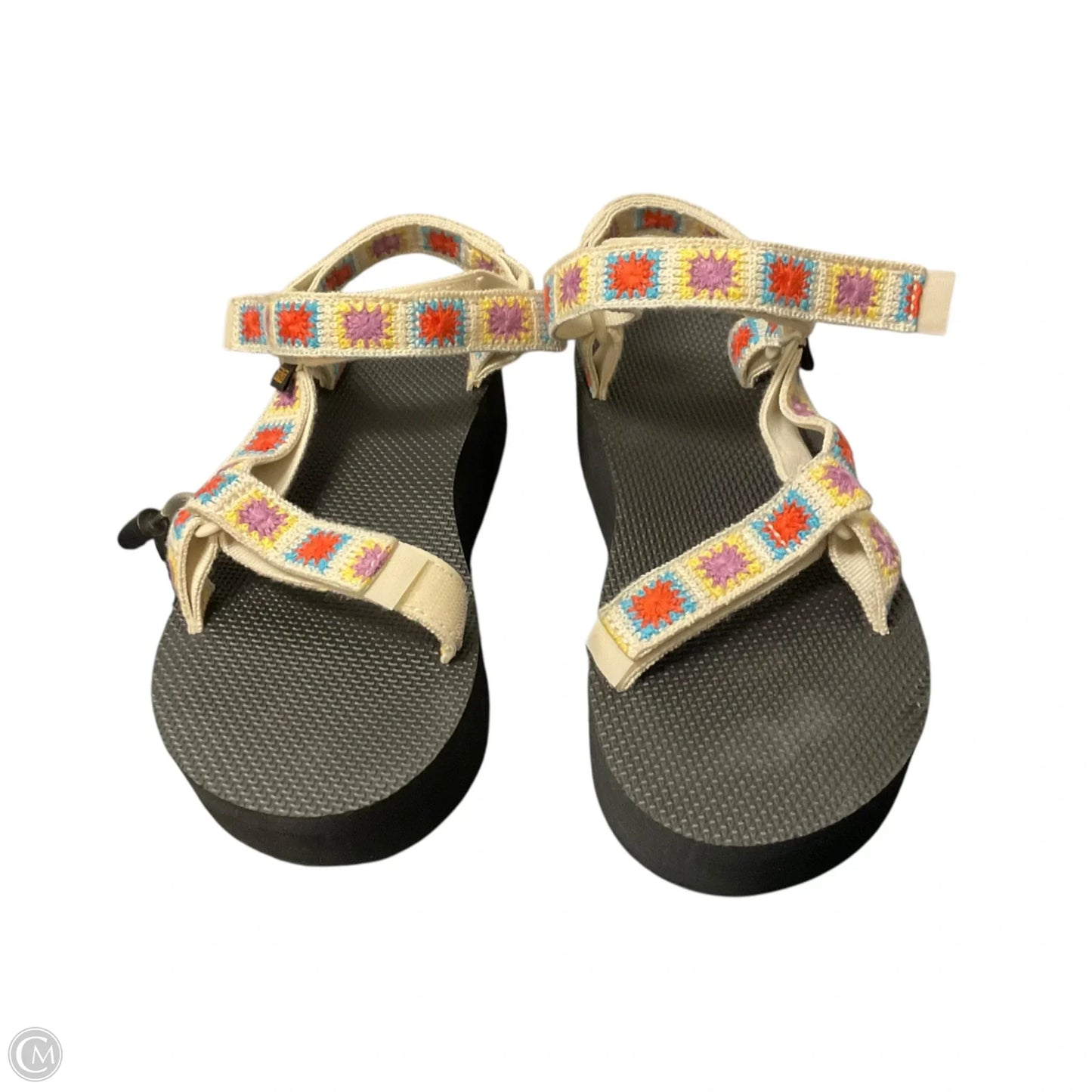 Sandals Heels Platform By Teva In Black, Size: 10