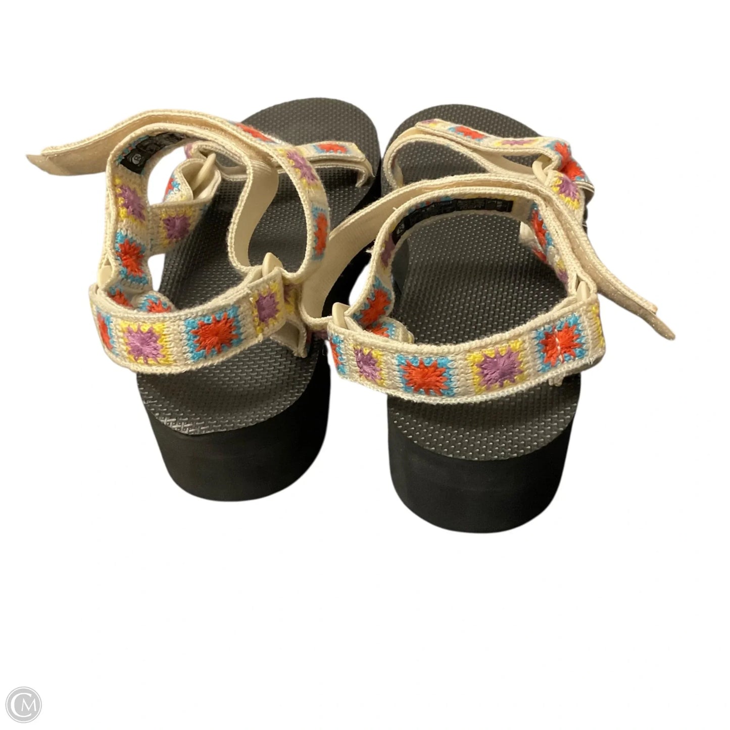 Sandals Heels Platform By Teva In Black, Size: 10