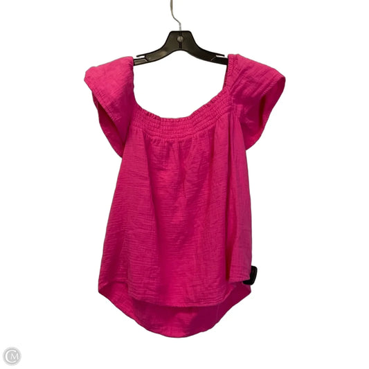 Top Sleeveless Basic By J. Crew In Pink, Size: L