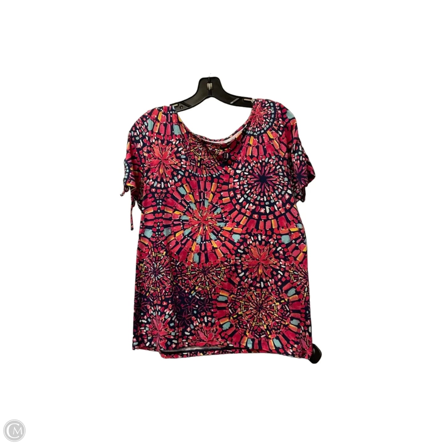 Top Short Sleeve Basic By Clothes Mentor In Floral Print, Size: Xl