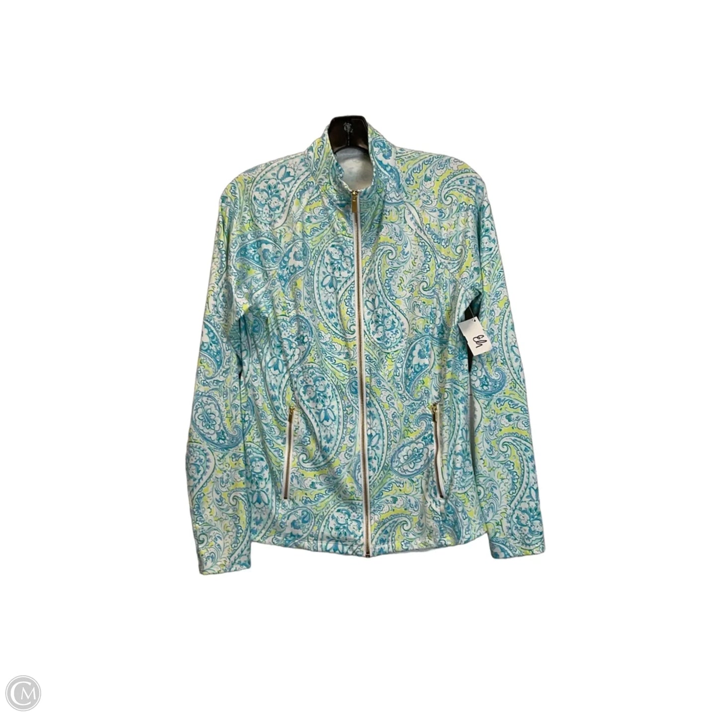 Athletic Top Long Sleeve Collar By Sigrid Olsen In Blue, Size: M