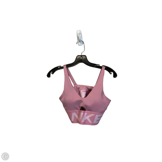 Athletic Bra By Nike In Pink, Size: S