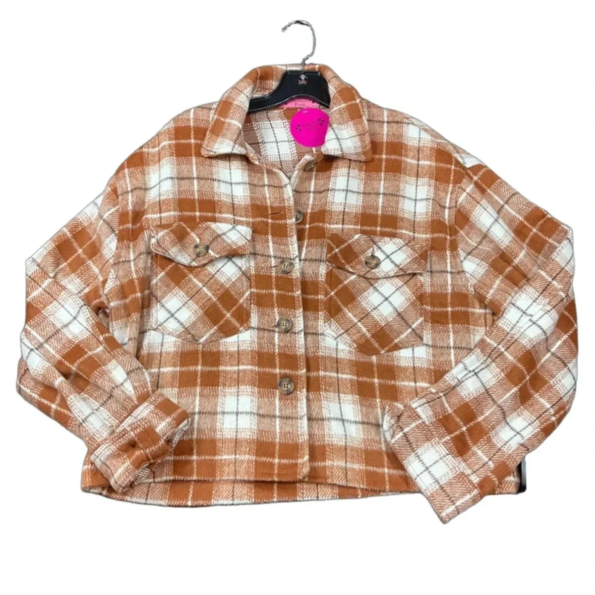 Jacket Other By Almost Pink In Plaid Pattern, Size: L