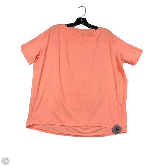 Athletic Top Short Sleeve By Lululemon In Pink, Size: 8