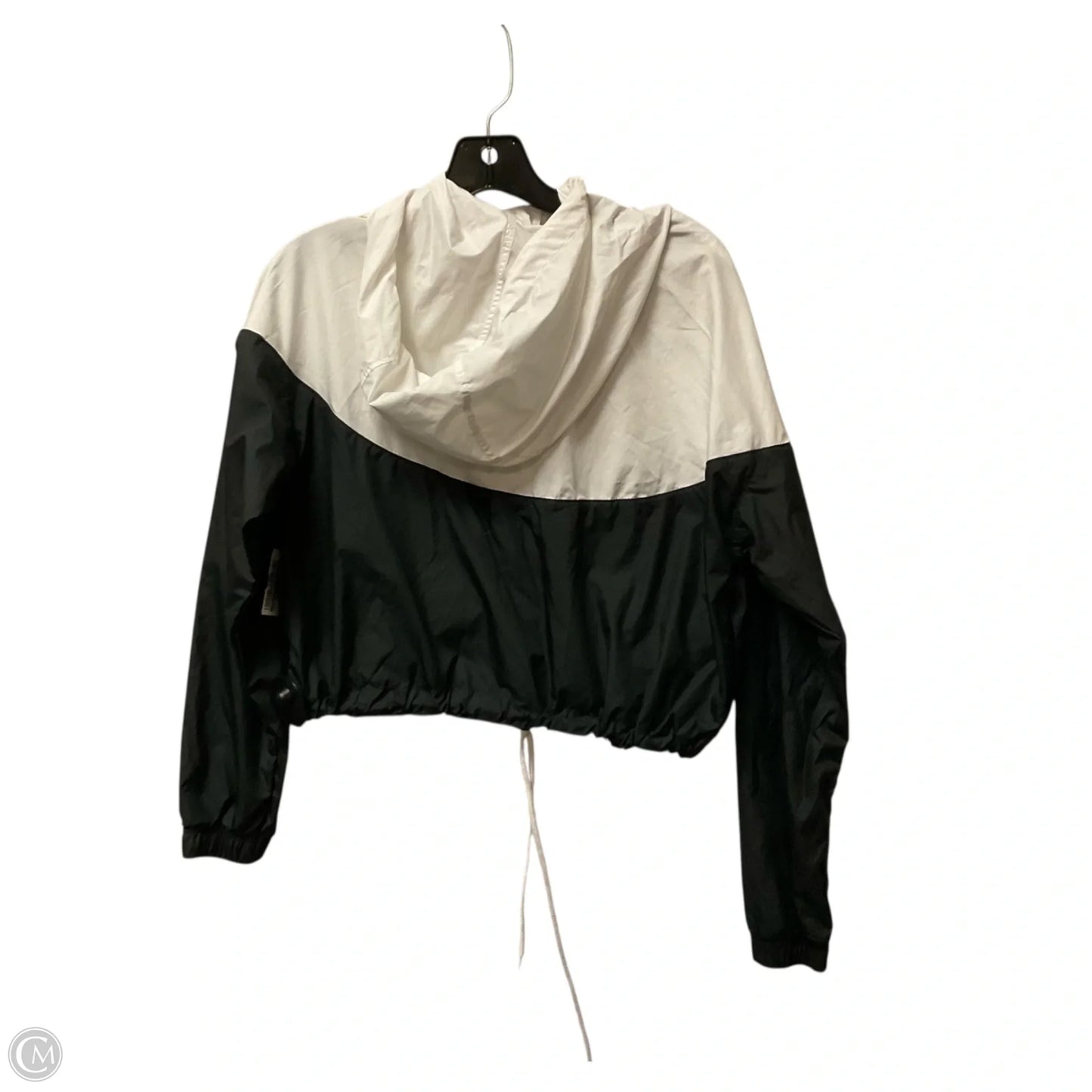 Athletic Jacket By Nike Apparel In Black & White, Size: S