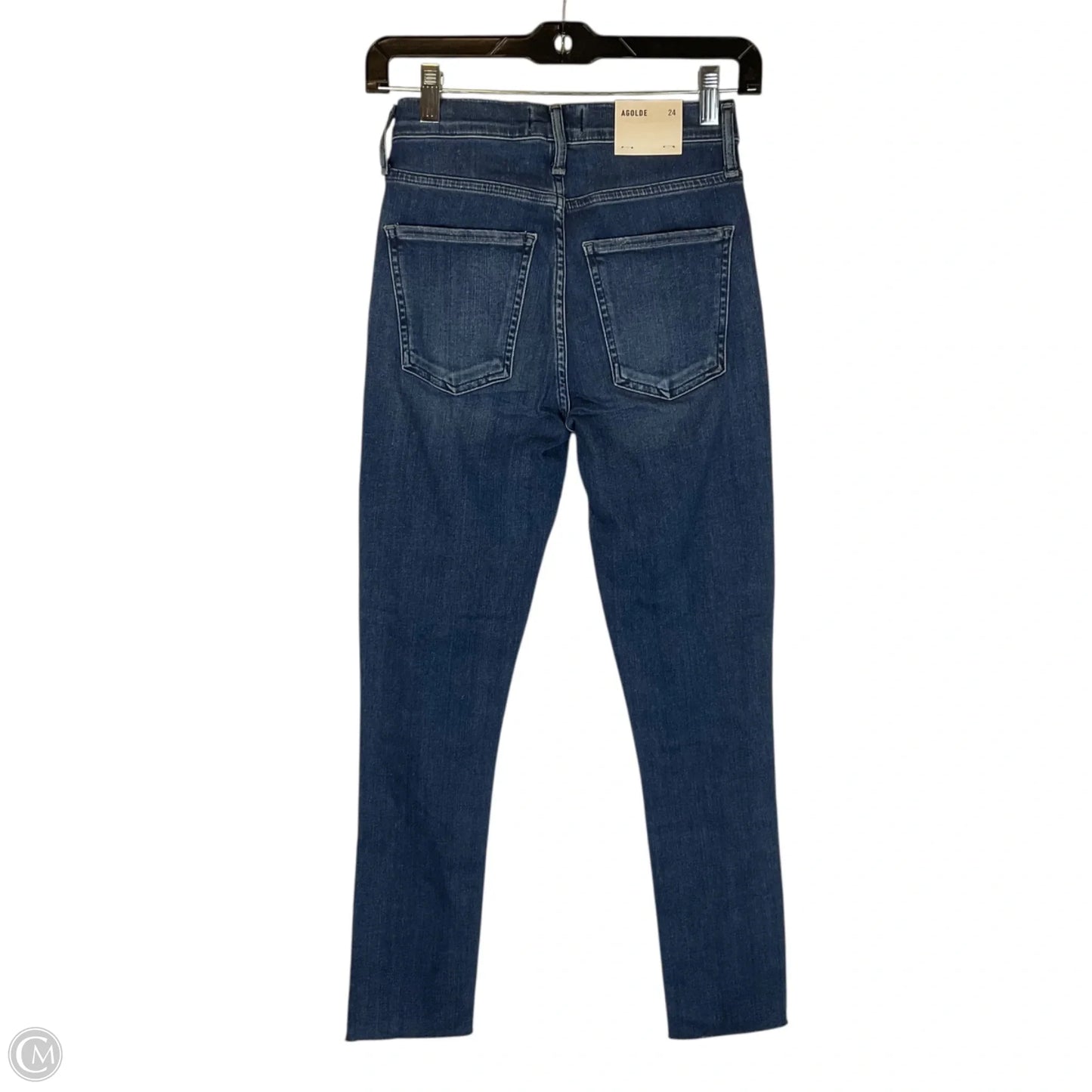 Jeans Skinny By Agolde In Blue Denim, Size: 0 (24)