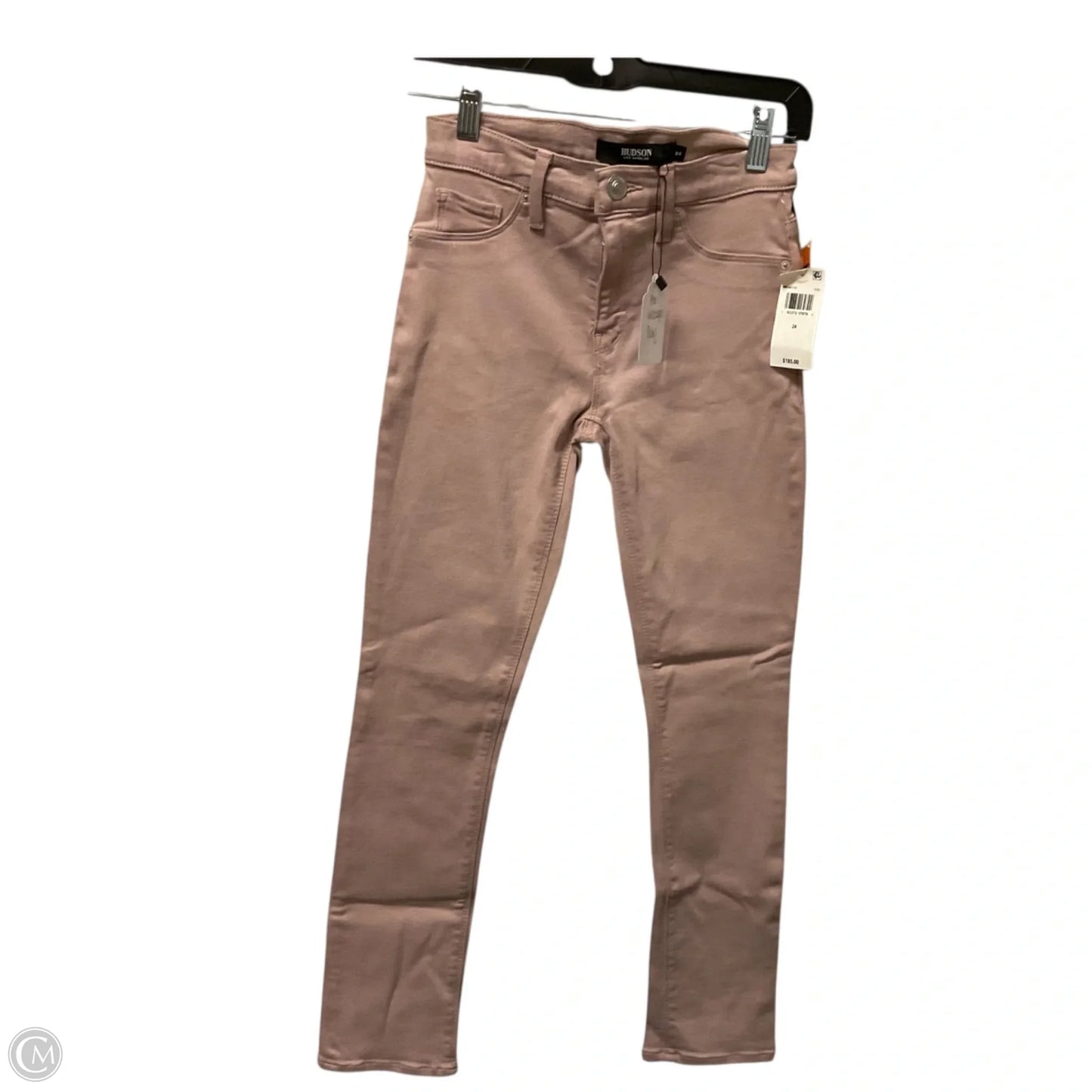 Jeans Skinny By Hudson In Pink Denim, Size: 0