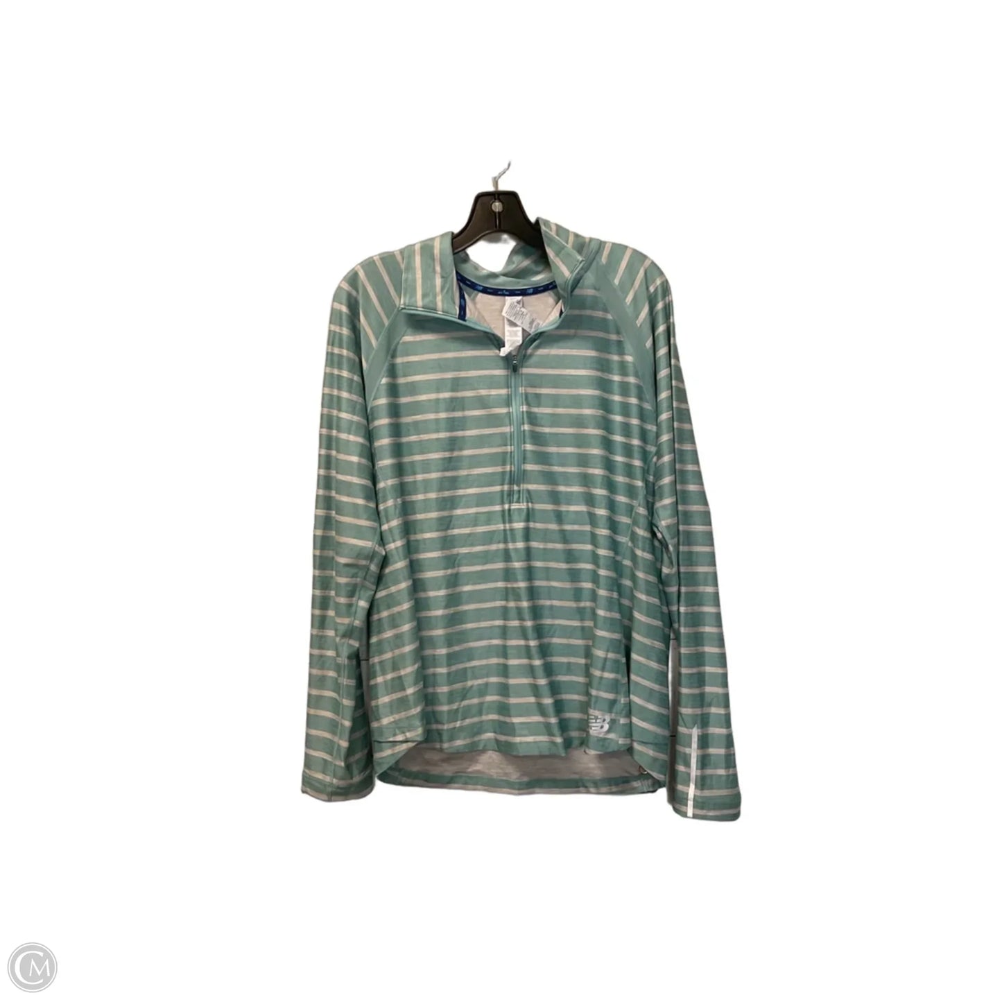 Jacket Shirt By New Balance In Striped Pattern, Size: Xl