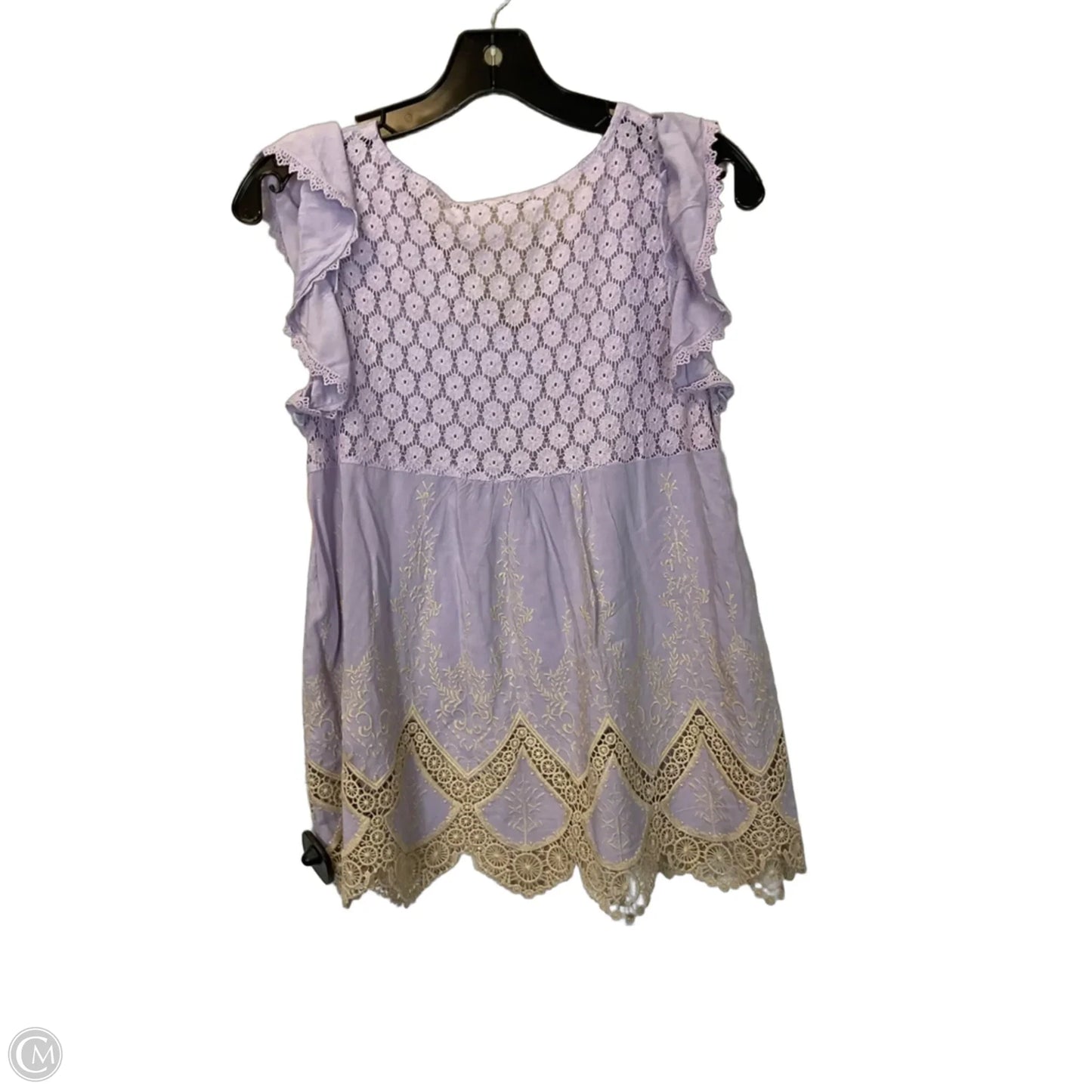 Top Short Sleeve By Altard State In Purple, Size: S