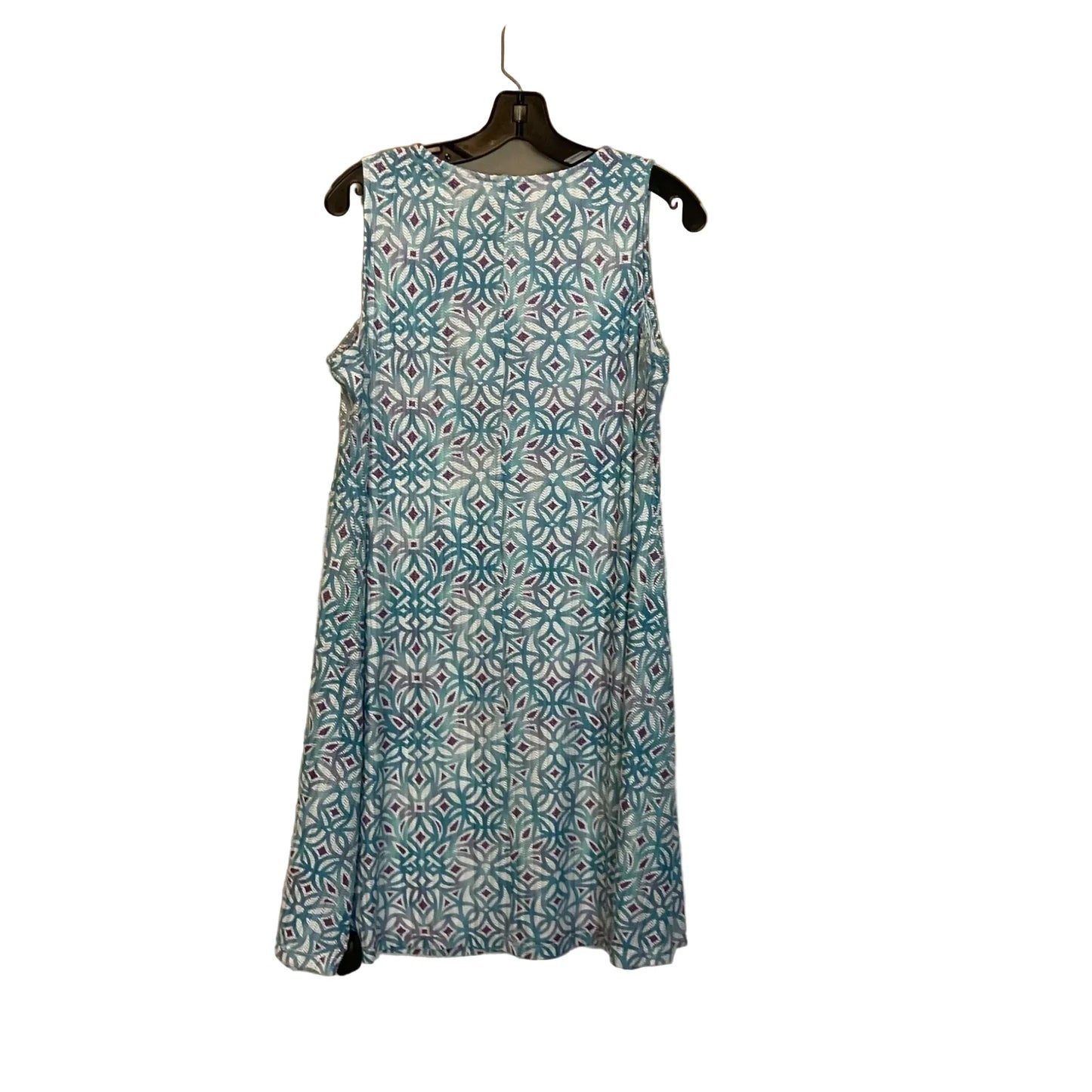 Dress Casual Midi By Chicos In Blue, Size: S