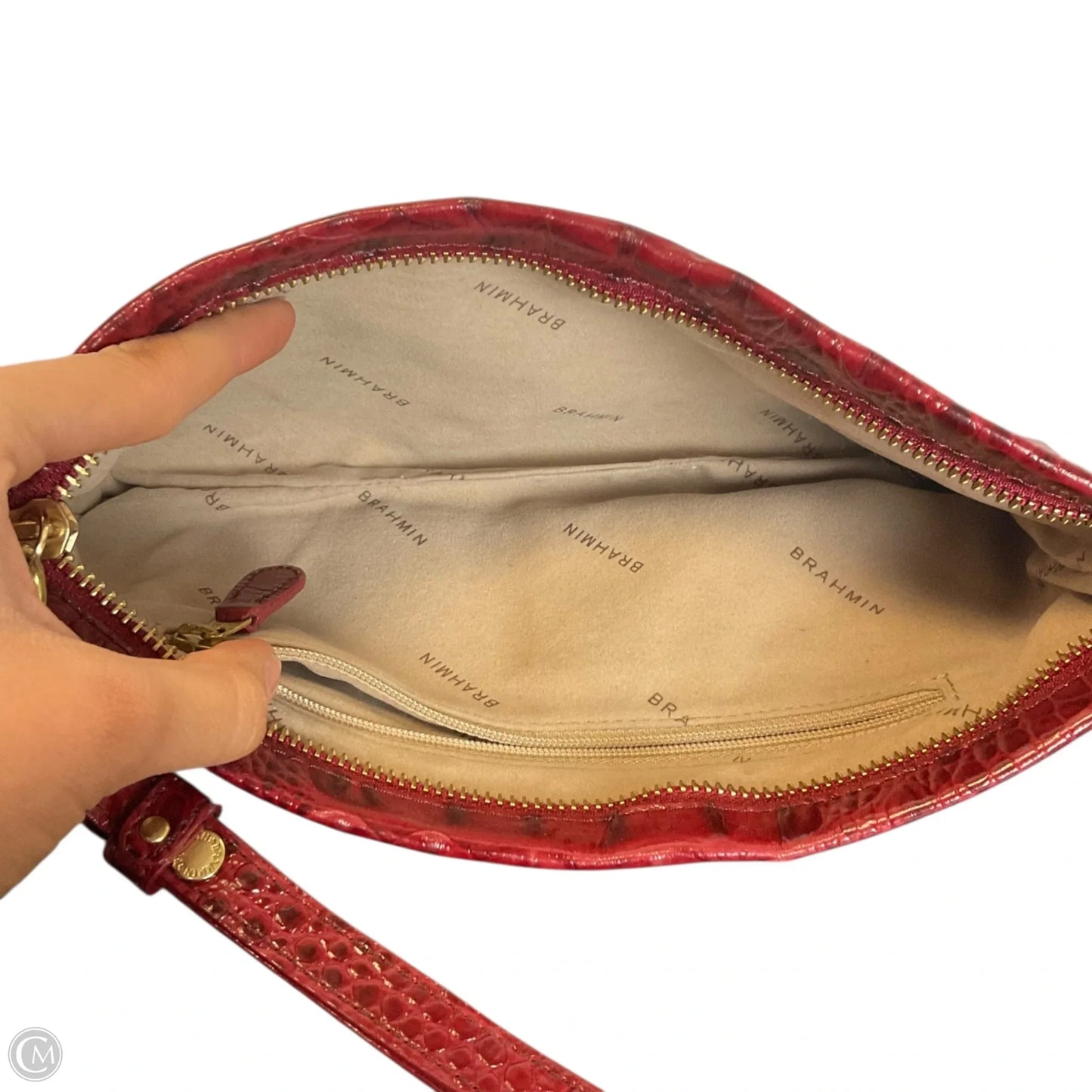 Wristlet Designer By Brahmin, Size: Large