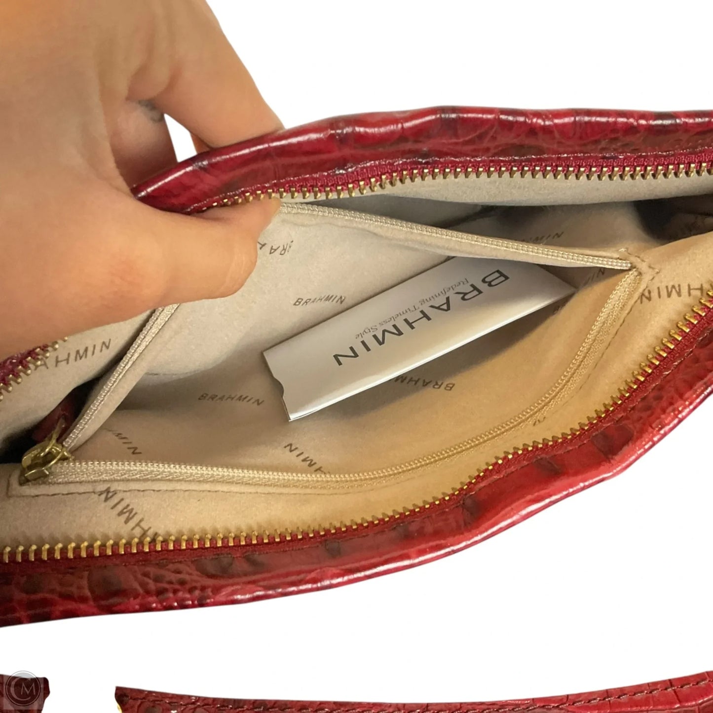 Wristlet Designer By Brahmin, Size: Large